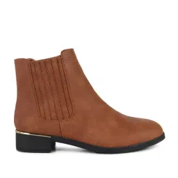 London Rag Women's Tan Chelsea Boots-93
