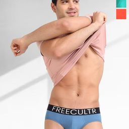 FREECULTR Pack Of 3 Mid-Rise Anti Bacterial Basic Briefs FC-CTN-B-CRL-HOG-SBL-03_XXXL-image-61