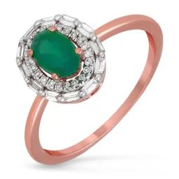 Malabar Gold and Diamonds 18k IGI Certified Diamond Rose Gold Ring for Women-picture-2