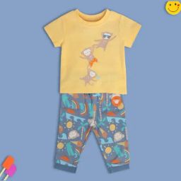 MINIKLUB Multi Baby Boys Short Sleeve Top And Bottom-picture-11