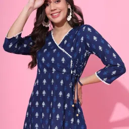 DECKEDUP Indigo Printed Tunic image 1