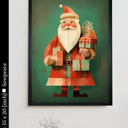 SOWPEACE Green & Red 1 Piece Canvas Abstract Wall Photographs-image-89