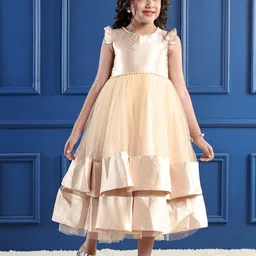 Mark & Mia Girl Embellished Flutter Sleeves Tulle Gown Midi Dress-image-29