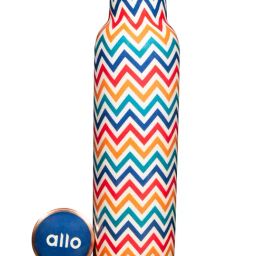 Allo Chevron Multicolor Copper Leakproof Water Bottle (1 L)-28