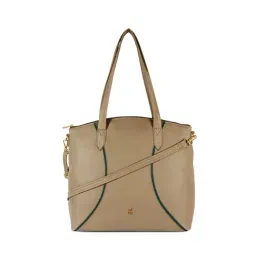 Baggit Beige Solid Large Handbag-image-36