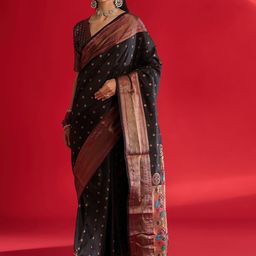 Dori Woven Design Zari Paithani Saree-image-123