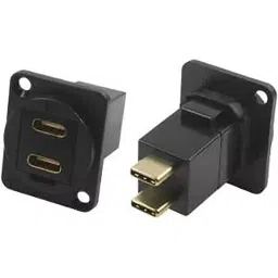 RS PRO Straight Panel Mount USB Connector 2 Port Type C, 2035583-image-67