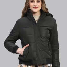 Monte Carlo Dark Olive Regular Fit Puffer Jacket-picture-18