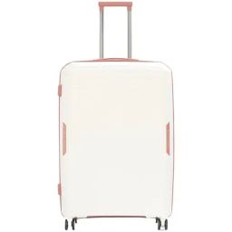 United Colors of Benetton Opal White 8 Wheels Large Hard Cabin Trolley Bag-13