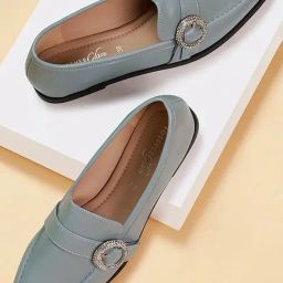 Forever Glam by Pantaloons Women's Blue Casual Loafers-image-62