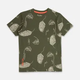 Pepe Jeans Kids Olive Printed T-Shirt-image-110