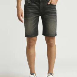 Pepe Jeans Black Regular Fit Denim Shorts-image-67