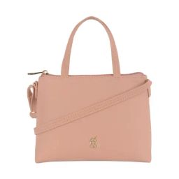 Baggit Pink Solid Large Handbag-image-21