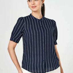 Annabelle By Pantaloons Maritime Blue Regular Fit Top-image-57