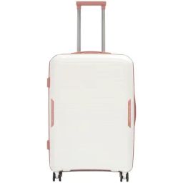United Colors of Benetton Opal White 8 Wheels Medium Hard Cabin Trolley Bag-image-27