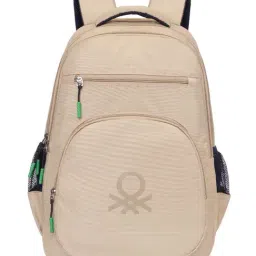 United Colors of Benetton Beige Hype Laptop Backpack-picture-1