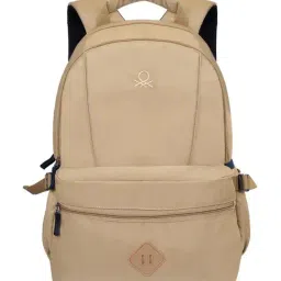 United Colors of Benetton Beige Mono Laptop Backpack-picture-41