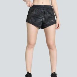 Puma Black Printed Sports Shorts-image-89