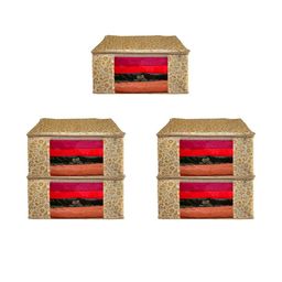 AMAK INC Beige Fabric Multi-Utility Wardrobe Organisers-picture-45