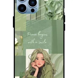 QRIOH Floral Printed iPhone 13 Pro Max Back Case Mobile Accessories-picture-26