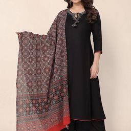 Happy Design Women Floral Embroidered Kurta with Palazzos & Dupatta-28