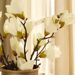 Pure Home and Living White Polyester Flower Stems-image-80
