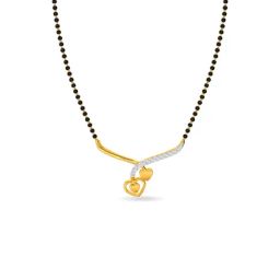 Kisna Diamond & Gold Jewellery 14k Gold & Diamond Pratishta Mangalsutra for Women-image-8