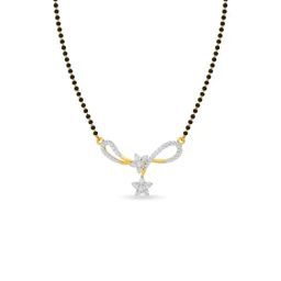 Kisna Diamond & Gold Jewellery 18k Gold & Diamond Triveni Mangalsutra for Women-image-17