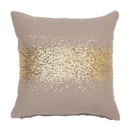 Maspar Dazzle Gold Cotton Printed 4 Seater Runner & Cushion Cover - Set of 4-picture-12