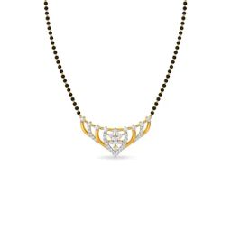 Kisna Diamond & Gold Jewellery 14k Gold & Diamond Yousha Mangalsutra for Women-image-30