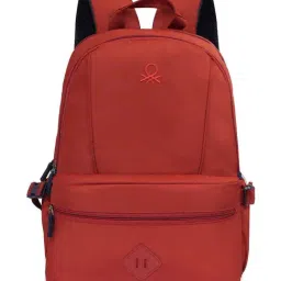 United Colors of Benetton Red Mono Laptop Backpack-picture-8