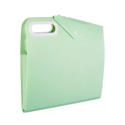 POLEN Vertical ‎Fullscape Expanding File Folder 12 Pocket Green with Plastic Handle-16