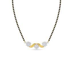Kisna Diamond & Gold Jewellery 14k Gold & Diamond Ambika Mangalsutra for Women-image-51