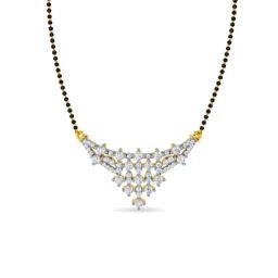 Kisna Diamond & Gold Jewellery 18k Gold & Diamond Aadhya Tanmaniya Mangalsutra for Women-image-8