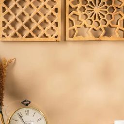 S. G. Home Brown Wood Wall Art (Set of 2)-29