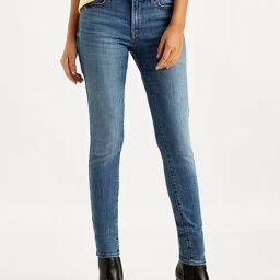 Levi's 711 Light Blue Skinny Fit Mid Rise Jeans-image-26