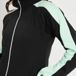BRINNS Black & Green Color-Block Jacket image 5