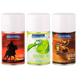 Airance 250 ml Each Musk, Refreshing Lime & Oud Wood Fragrance Automatic Room Freshener Refill Perfume Spray (Pack of 3)-image-70