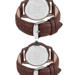 WM Men White & Peach-Coloured Analogue Watch DDWM-034 image 2