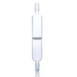 ABGIL Disc Dia 90mm Borosilicate Glass Schlenk Frit Tube Fliter Funnel with Joints On Both Side ABG1137-30
