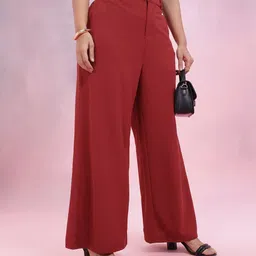 DressBerry Curve Women Plus Size Bootcut Trousers-image-83