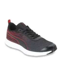 Puma Men's Brisk FR Black & Ribbon Red Running Shoes-image-23
