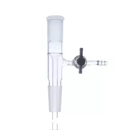 ABGIL ABG363 Borosilicate Glass Vacuum Take-Off Vertical with Side "PTFE" Stopcock Adapter (B-55)-40