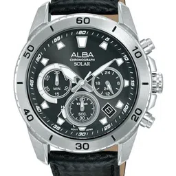 Alba Men Round Dial & Leather Straps Analogue Solar Powered Watch AZ5019X1-picture-36