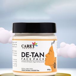 CARET ORGANIC De-Tan Face Pack With Kaolin, Yogurt & Niacinamide For Tan Removal - 100 g-picture-29