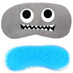 Jenna Eyes Teeth Grey Face Sleeping Eye Mask With cooling Gel-image-19