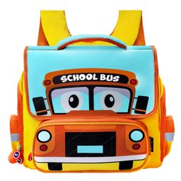 FunBlast School Bus Theme School Bag for Kids - Yellow - 14.5 inch-2
