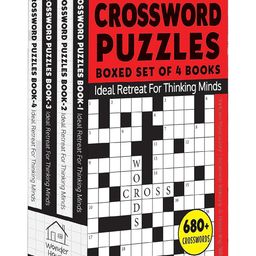 Crossword Puzzles Boxed Set 4 Books - English-image-73
