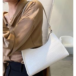 Fargo Leatherette Side Sling Bag - White-image-85