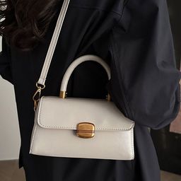 LULU & SKY PU Structured Satchel With Quilted image 2